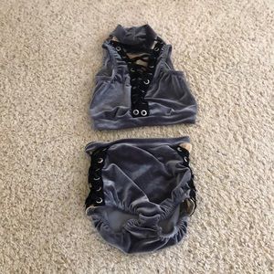 Two piece dance costume